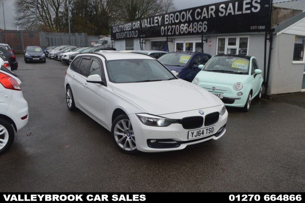 Used 2014 64 BMW 3 SERIES 2.0 320d Sport Touring 5dr Diesel Auto xDrive Euro 5 (s/s) (184 ps) in White (89400 mileage) for sale in Crewe