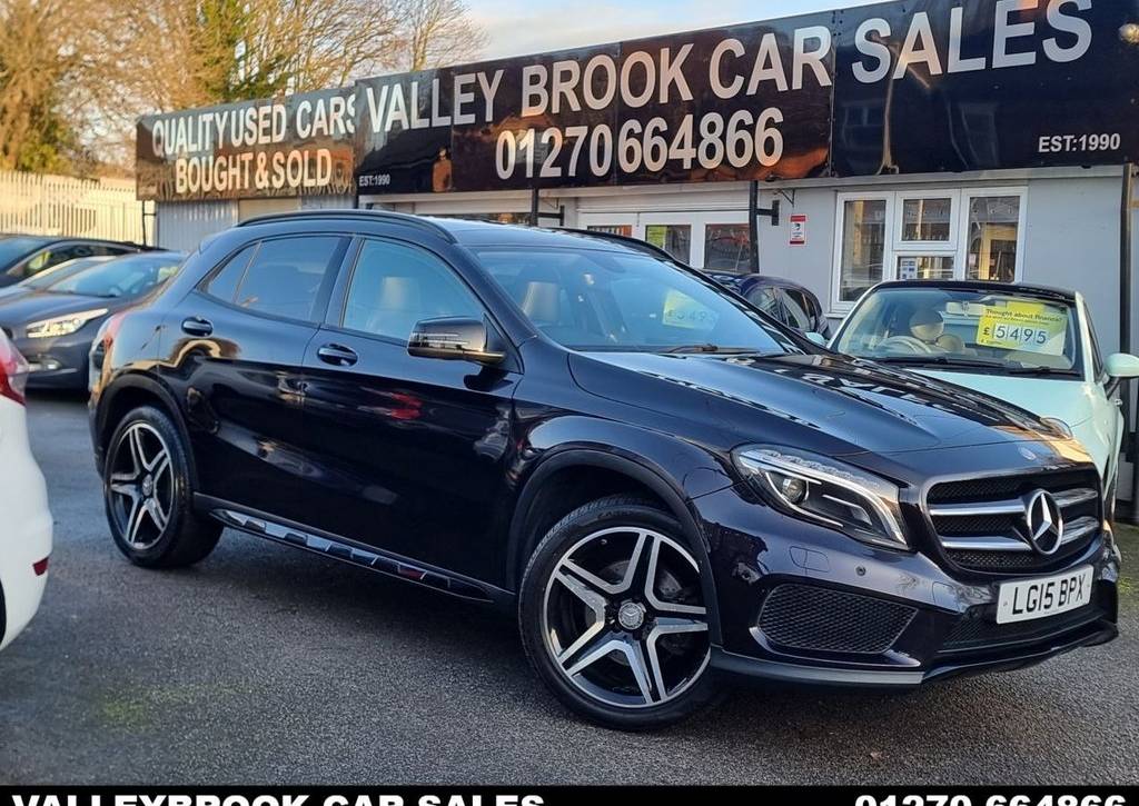 Used 2015 15 MERCEDES-BENZ GLA 2.1 GLA220d AMG Line (Premium Plus) SUV 5dr Diesel 7G-DCT 4MATIC Euro 6 (s/s) (170 ps) in Purple (75600 mileage) for sale in Crewe