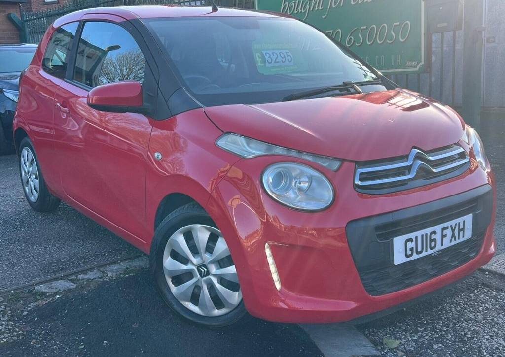 Used 2016 16 CITROEN C1 1.2 PureTech Feel Euro 6 3dr in Red (87000 mileage) for sale in Crewe