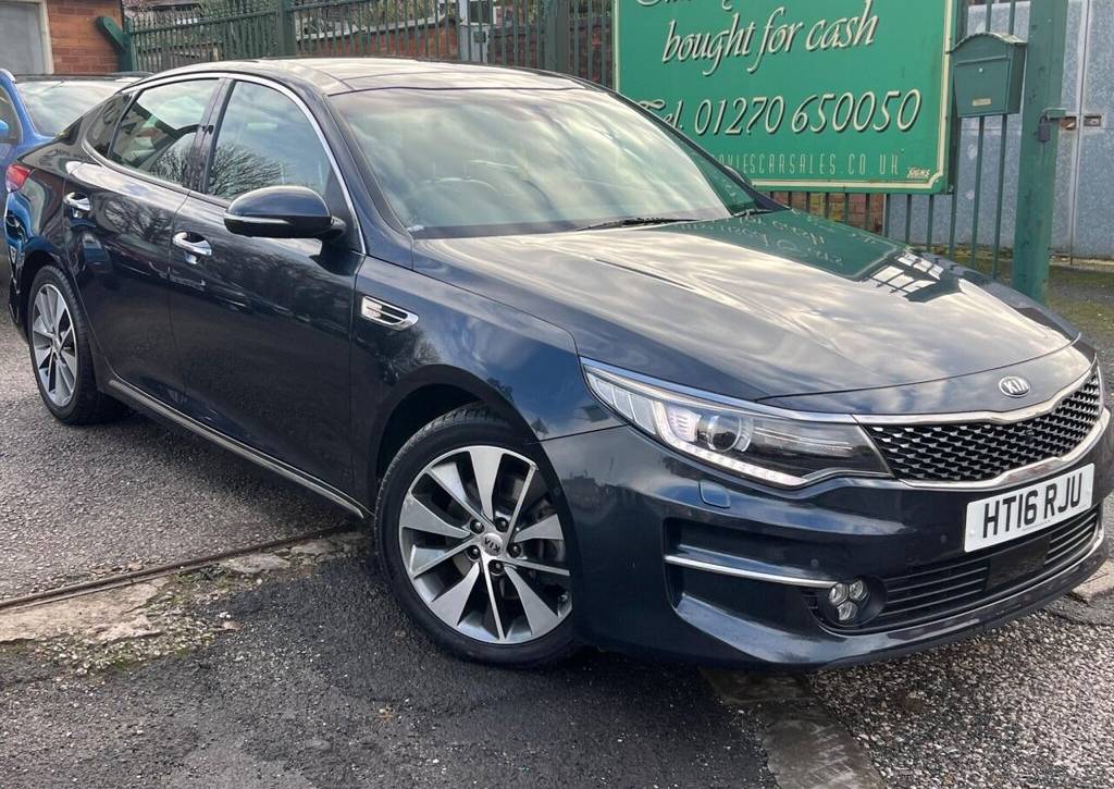 Used 2016 16 KIA OPTIMA 1.7 CRDi 4 DCT Euro 6 (s/s) 4dr in Blue (55000 mileage) for sale in Crewe