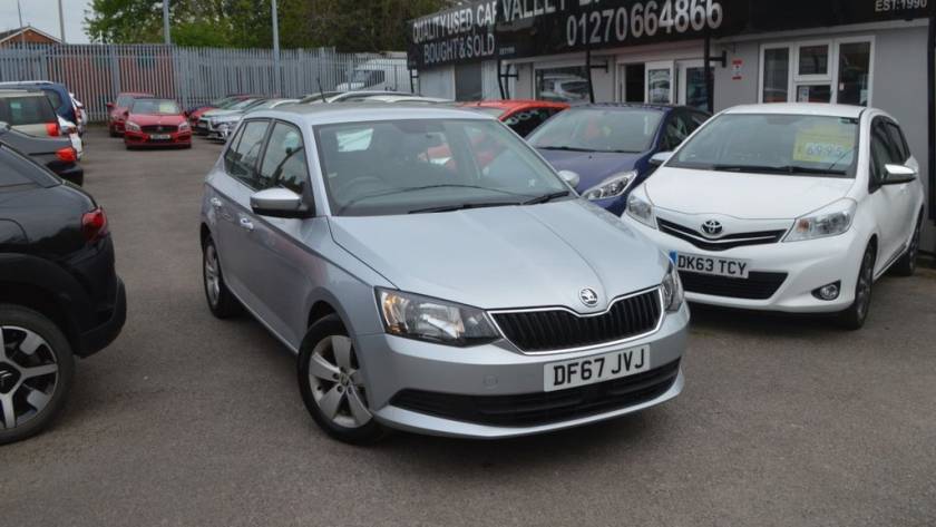 Used 2017 67 SKODA FABIA 1.0 TSI SE Hatchback 5dr Petrol Manual Euro 6 (s/s) (95 ps) in Silver (9300 mileage) for sale in Crewe