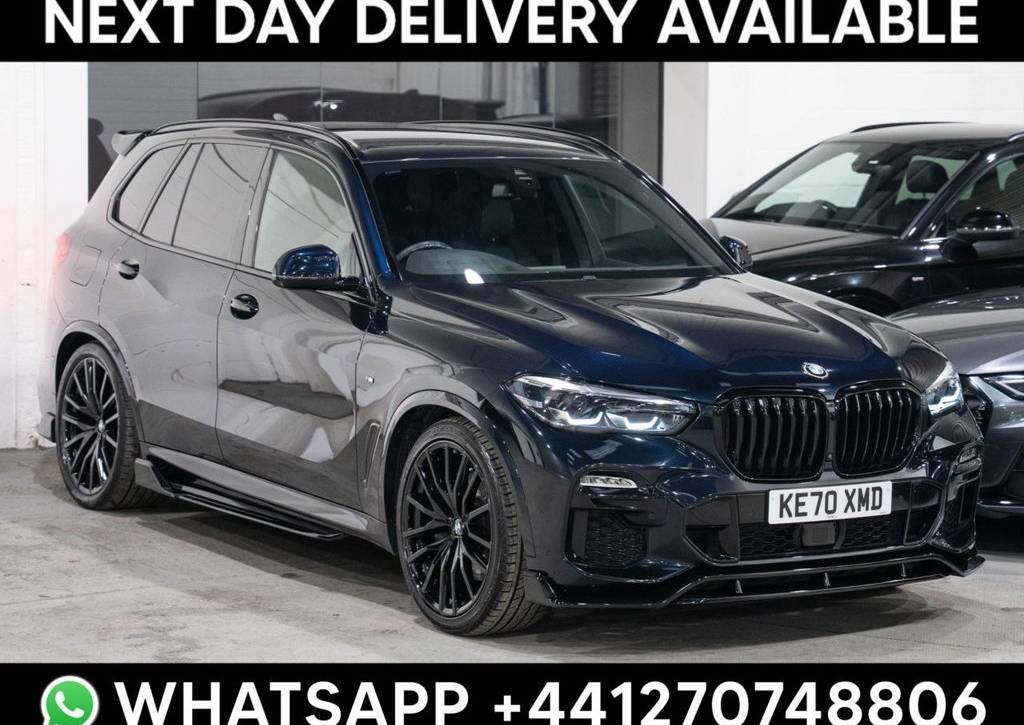 Used 2020 70 BMW X5 3.0 30d MHT M Sport SUV 5dr Diesel Hybrid Auto xDrive Euro 6 (s/s) (286 ps) in Black (33000 mileage) for sale in Crewe
