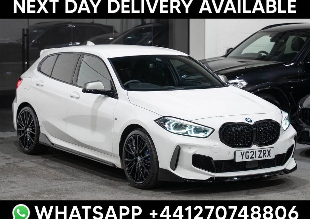 Used 2021 21 BMW 1 SERIES 2.0 M135i Hatchback 5dr Petrol Auto xDrive Euro 6 (s/s) (306 ps) in White (42500 mileage) for sale in Crewe