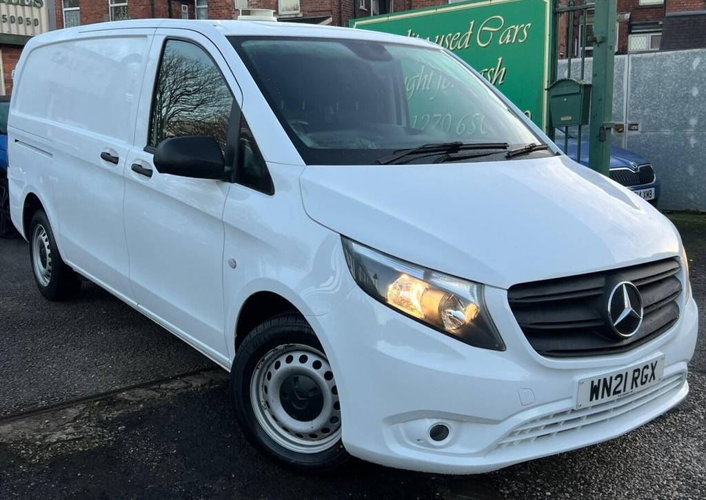 Used 2021 21 MERCEDES-BENZ VITO 1.7 110 CDI Progressive FWD L2 Euro 6 (s/s) 5dr (LWB) in White (42000 mileage) for sale in Crewe