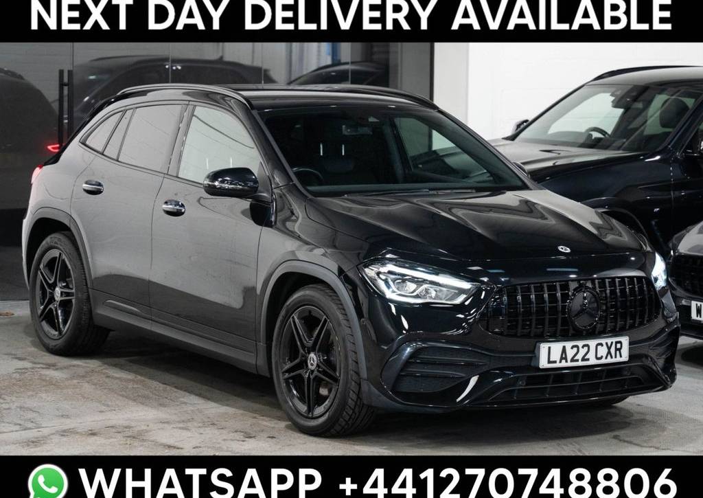Used 2022 22 MERCEDES-BENZ 180 1.3 GLA180 AMG Line (Premium) SUV 5dr Petrol 7G-DCT Euro 6 (s/s) (136 ps) in Black (27000 mileage) for sale in Crewe