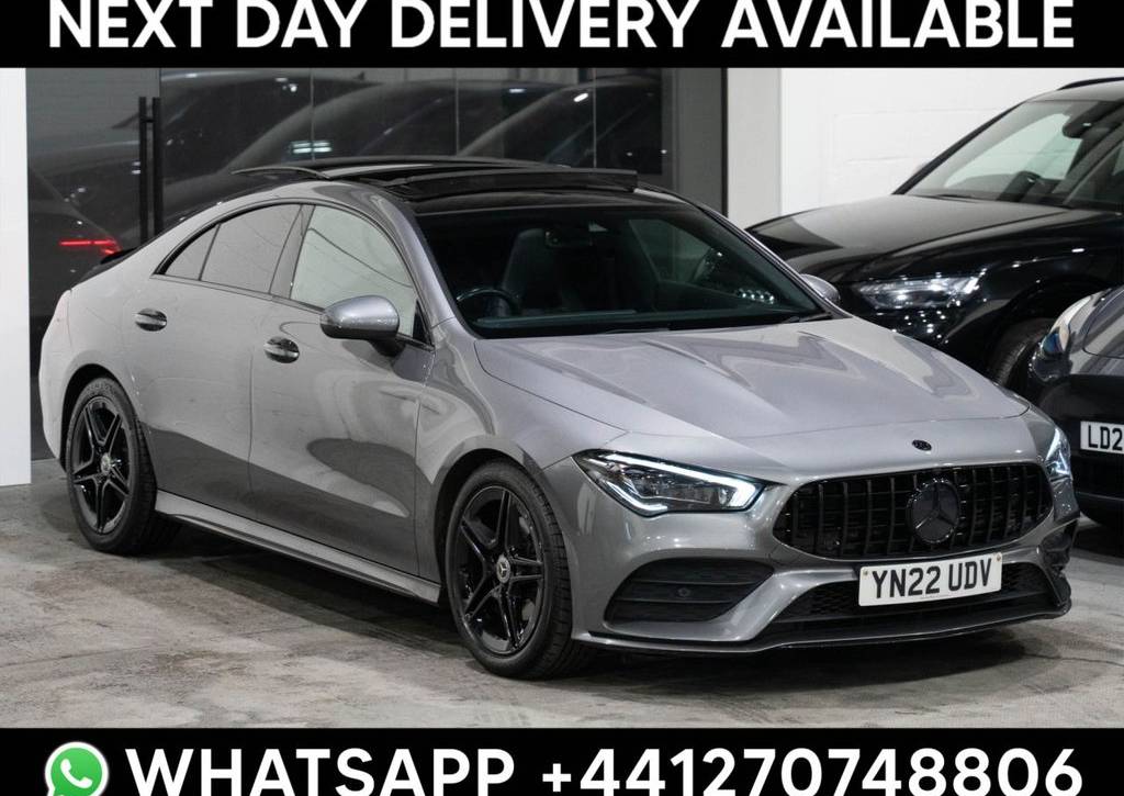 Used 2022 22 MERCEDES-BENZ CLA 1.3 CLA180 AMG Line (Premium Plus 2) Coupe 4dr Petrol 7G-DCT Euro 6 (s/s) (136 ps) in Grey (67000 mileage) for sale in Crewe