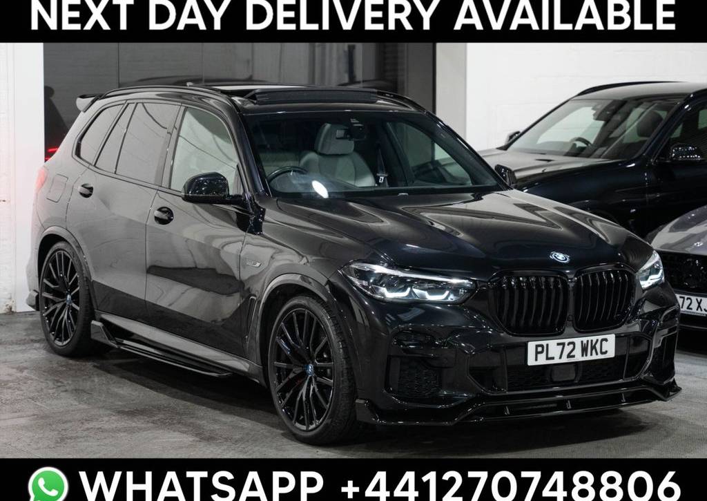 Used 2022 72 BMW X5 3.0 45e 24kWh M Sport SUV 5dr Petrol Plug-in Hybrid Auto xDrive Euro 6 (s/s) (394 ps) in Black (30000 mileage) for sale in Crewe