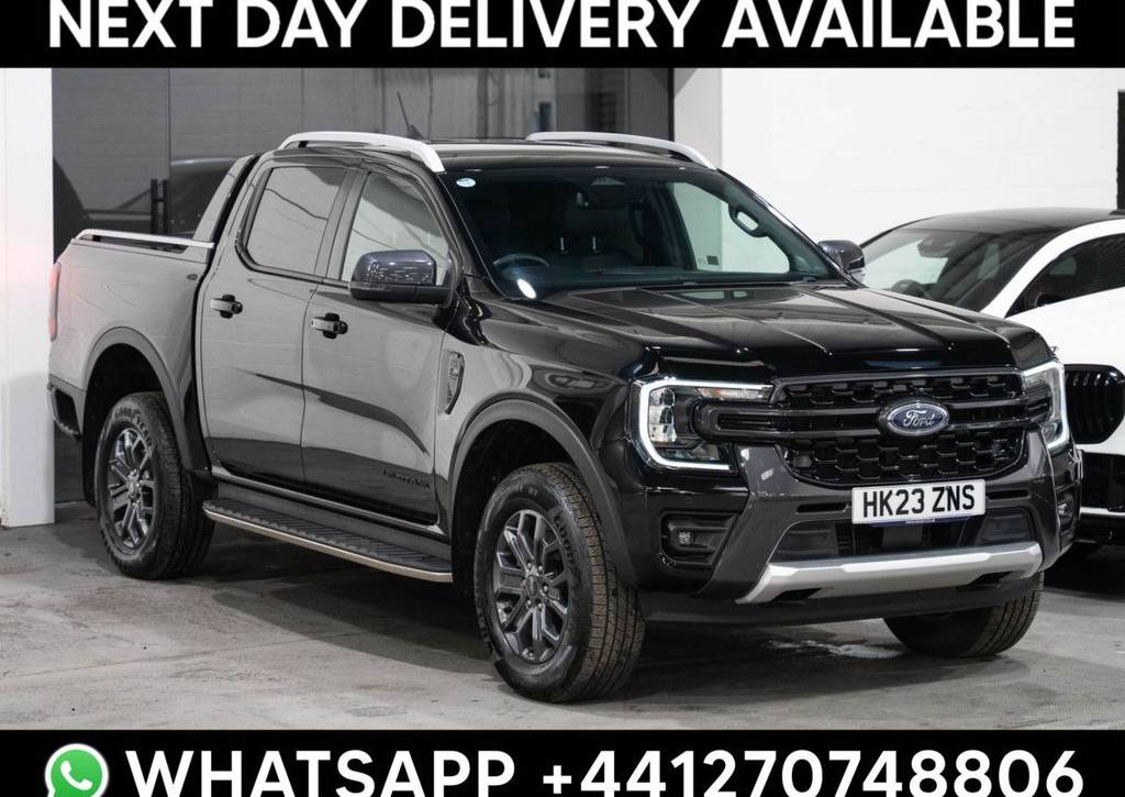 Used 2023 23 FORD RANGER 2.0 TD EcoBlue Wildtrak Pickup Double Cab 4dr Diesel Auto 4WD Euro 6 (s/s) (205 ps) in Black (21000 mileage) for sale in Crewe