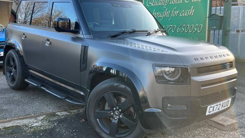 Used 2023 72 LAND ROVER DEFENDER 110 3.0 D250 MHEV HSE Hard Top SUV Auto 4WD MWB Euro 6 (s/s) 5dr in Grey (46000 mileage) for sale in Crewe